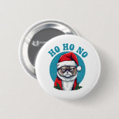 Ho ho no - lustige gruselige Katze Button (Vorne & Hinten)