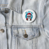 Ho ho no - lustige gruselige Katze Button (Beispiel)