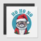 Ho ho no - lustige gruselige Katze Magnetkarte (Vorne/Hinten)