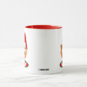 Ho Ho NO! Sarcastic Anti Holiday Cartoon Cat Tasse (Zentrum)