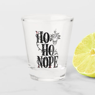 Ho Ho Nope" Lustiger Gruseliger Gotischer Totenkop Schnapsglas