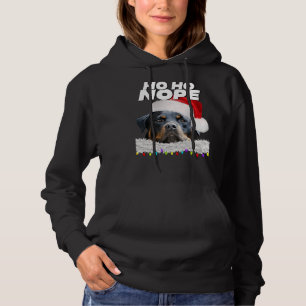 Ho Ho Nope Rottweiler Niedlich Christmas Rottie Hoodie