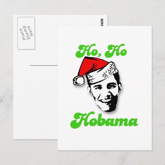 Ho, Ho, Obama Postkarte (Vorne/Hinten)