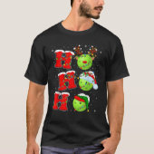 Ho Ho Pickleball Ugly Lights Santa Pickleball C T-Shirt (Vorderseite)