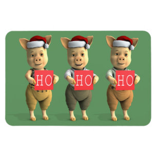 Ho Ho Piglets Magnet