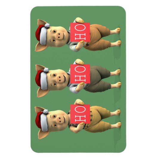 Ho Ho Piglets Magnet (Vertikal)