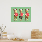 Ho Ho Piglets Poster (Küche)