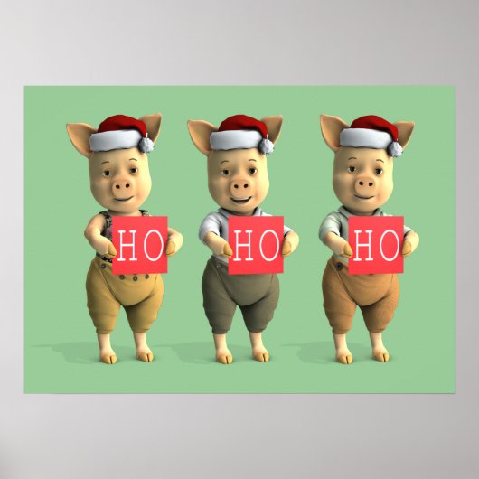 Ho Ho Piglets Poster (Vorne)