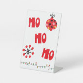 Ho Ho Red Bell und Lights Sockelschild (Vorderseite)