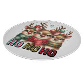 Ho ho Reindeer Schneidebrett (Ecke)