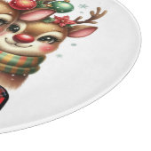 Ho ho Reindeer Schneidebrett (Ecke)