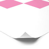 Ho Ho Retro Rosa Weihnachtstypografie Poster (Ecke)