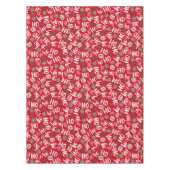 Ho Ho Rote und grüne Weihnachtsbände Rot Tischdecke (Vorderseite)