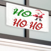 Ho Ho Santa Claus Weihnachtsgrün-Skript Banner (Äußeres Gebäude)