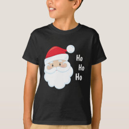 Ho Ho Santa Face Weihnachtsfeiertagen Rot Weiß Tri-Blend Shirt