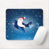 Ho ho! Santa im Flugzeug, Mousepad (Mit Mouse)