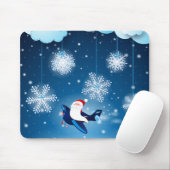 Ho ho! Santa im Flugzeug, Mousepad (Mit Mouse)