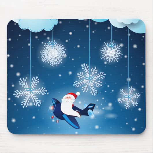 Ho ho! Santa im Flugzeug, Mousepad (Vorne)