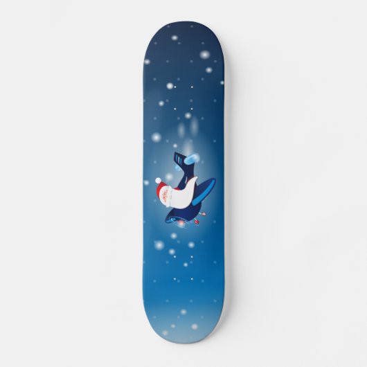 Ho ho! Santa im Flugzeug, Skate Skateboard (Vorderseite)