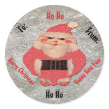 Ho Ho Santa Ivory Glitzer