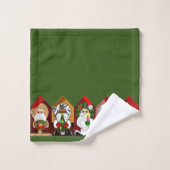 Ho-Ho Santa Niedlich Cartoon Weihnachtshandtuch Se Badhandtuch Set (Waschlappen)