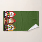 Ho-Ho Santa Niedlich Cartoon Weihnachtshandtuch Se Badhandtuch Set (Handtuch)