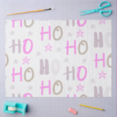 Ho HO Stars Pastel Pink Lila Grau Weihnachten Seidenpapier (Basteln)