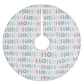 Ho Ho Tree Skirt Polyester Weihnachtsbaumdecke (Vorderseite)