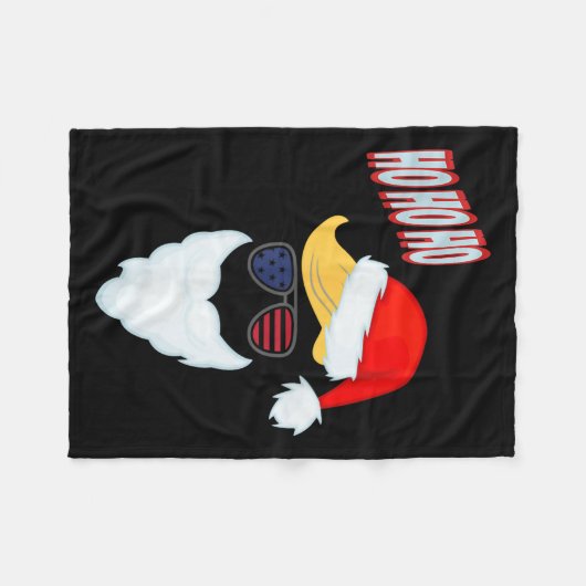 Ho Ho Trump Weihnachtsfest Funny Präsident Trump P Fleecedecke (Vorderseite (Horizontal))
