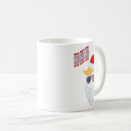 Ho Ho Trump Weihnachtsfest Funny Präsident Trump P Kaffeetasse (VorderseiteRechts)