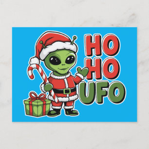 Ho Ho UFO Feiertagspostkarte