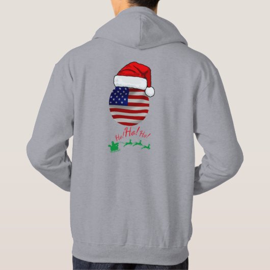 HO HO USA HOODIE (Rückseite)