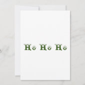 Ho Ho Weihnachten Einladung (Rückseite)