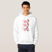 Ho Ho Weihnachten Fußball Hoodie (Vorne ganz)