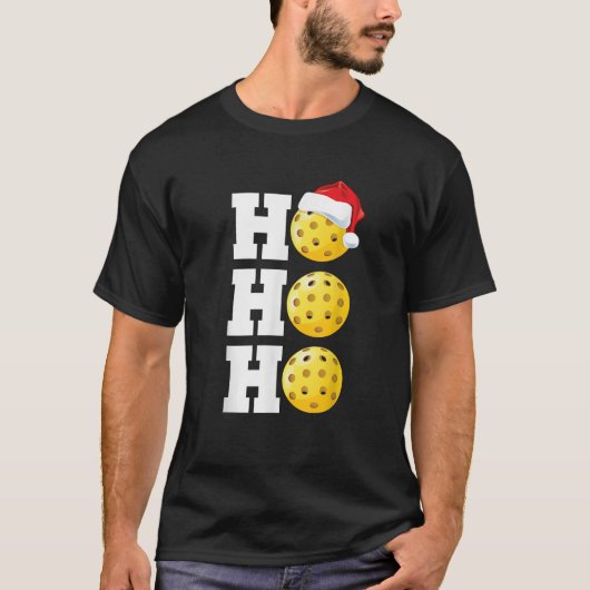 Ho Ho Weihnachten Pickleball Funny Xmas Mens Wome T-Shirt (Vorderseite)