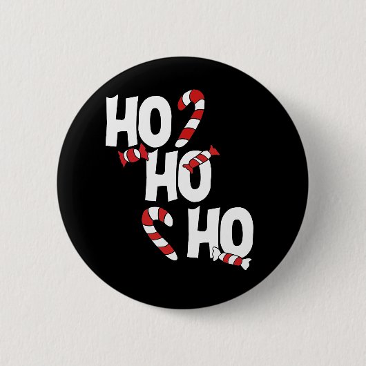 ho ho Weihnachten Weihnachten Button (Vorderseite)