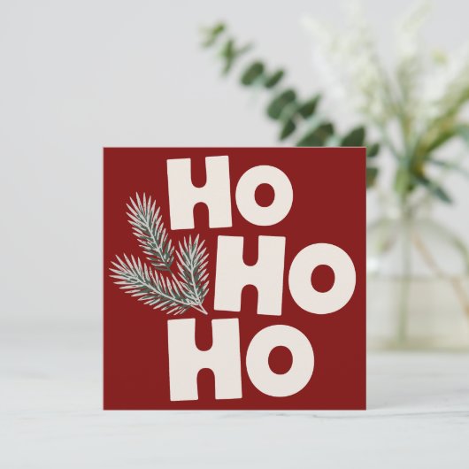Ho Ho Weihnachten Weihnachtsgeschenke Saison (Stehend Vorderseite)
