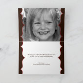 HO HO Weihnachts-/Feiertagskarte Feiertagskarte (Innenseite)