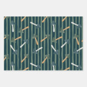 Ho ho Weihnachtsbäume und Pilzmuster Niedlich Geschenkpapier Set (Vorderseite 2)