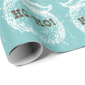 Ho-Ho Weihnachtsfeiertag Weihnachtsfest - Weihnach Geschenkpapier (Rolleneckpunkt)