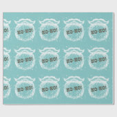 Ho-Ho Weihnachtsfeiertag Weihnachtsfest - Weihnach Geschenkpapier (Flach)