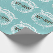 Ho-Ho Weihnachtsfeiertag Weihnachtsfest - Weihnach Geschenkpapier (Ecke)