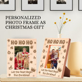 HO HO Weihnachtsgrüße Personalisiertes Geschenk Geätzte Rahmen