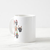 Ho Ho Weihnachtsmannmütze Elf Matching Labrador Re Kaffeetasse (Vorderseite Links)