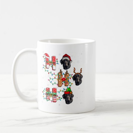 Ho Ho Weihnachtsmannmütze Elf Matching Labrador Re Kaffeetasse (Links)