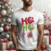 HO HO Weihnachtsweiße T - Shirt