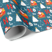 Ho Ho Weihnachtswrapping Paper Geschenkpapier (Rolleneckpunkt)