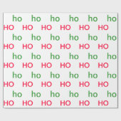 HO HO Wrapping Paper Geschenkpapier (Flach)