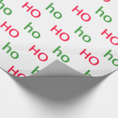 HO HO Wrapping Paper Geschenkpapier (Ecke)