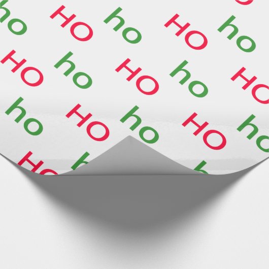 HO HO Wrapping Paper Geschenkpapier (Ecke)